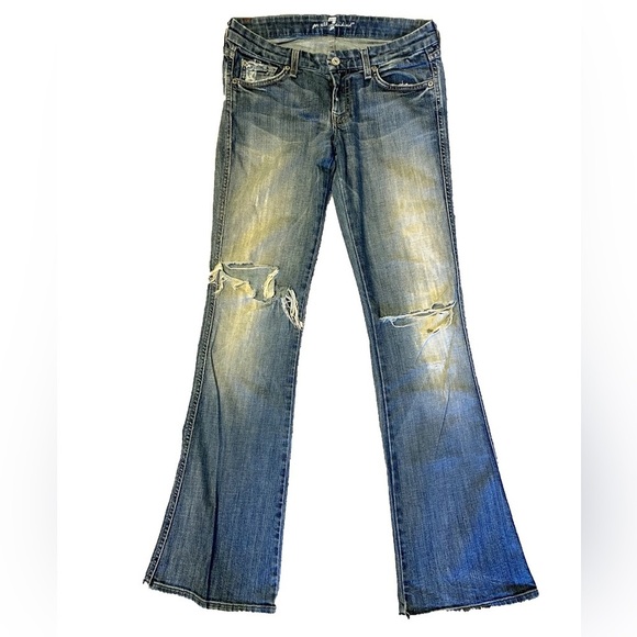 7 For All Mankind Denim - 7 for All Mankind Distressed Jeans with Holes